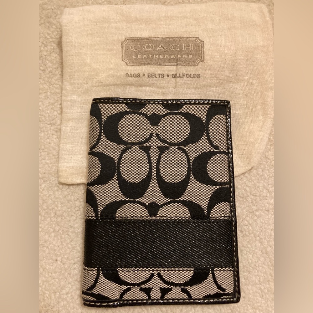 Coach Bifold Wallet, Canvas with Black Double C Design